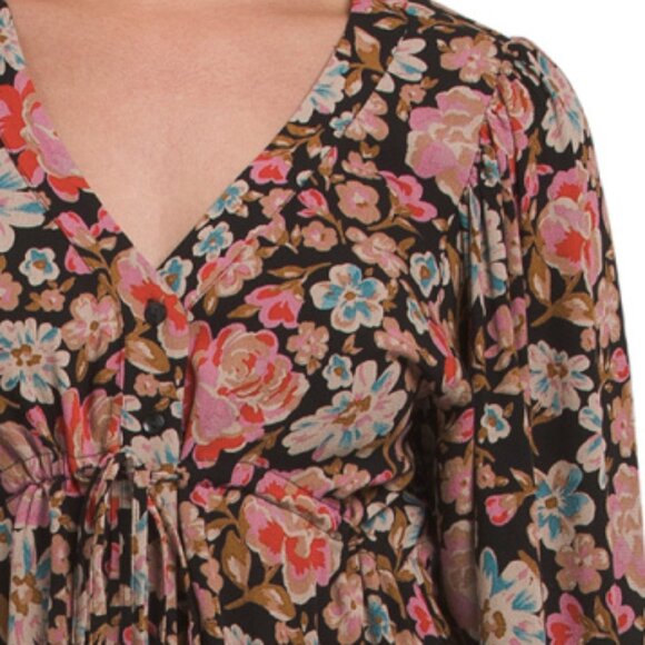 SALTWATER LUXE Three-quarter Sleeve Maxi Dress - Picture 3 of 3